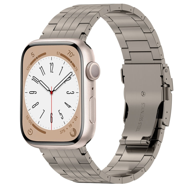 For Apple Watch 38mm Armor 5-bead Titanium Watch Band(Titanium) by bashfashion