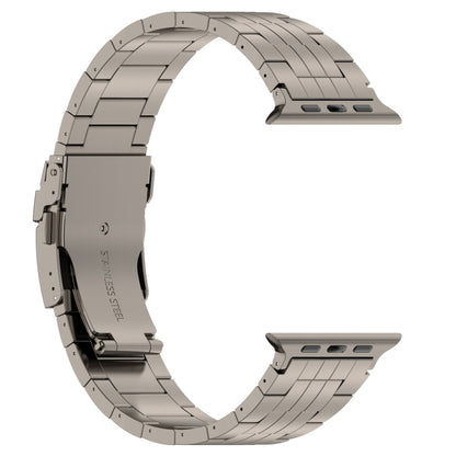 For Apple Watch 38mm Armor 5-bead Titanium Watch Band(Titanium) by bashfashion