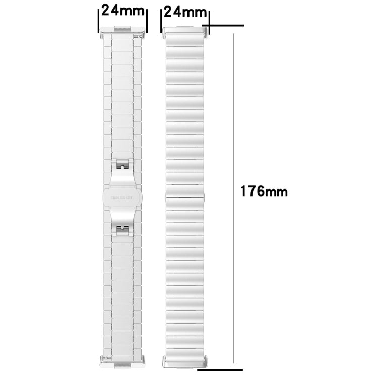 For Huawei Watch Fit3 One Bead Stainless Steel Watch Band(Gold) by bashfashion