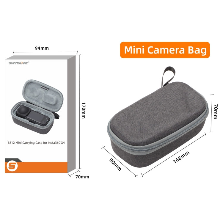 For Insta360 X4 / X5 Sunnylife Carrying Case Handbag, Model:X4-B812 Mini Camera Bag by Sunnylife
