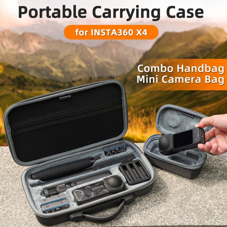 For Insta360 X4 / X5 Sunnylife Carrying Case Handbag, Model:X4-B812 Mini Camera Bag by Sunnylife