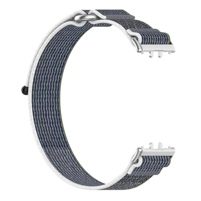 For Samsung Galaxy Fit 3 Loop Nylon Watch Band(Green Grey) by bashfashion