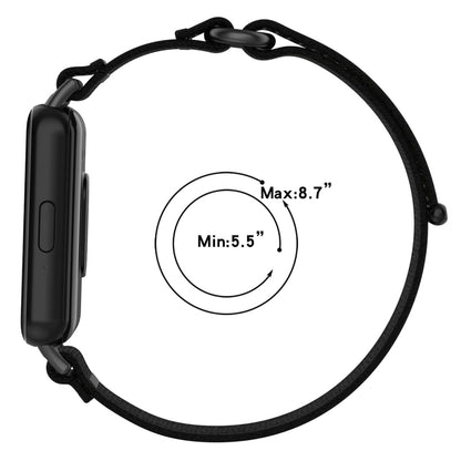 For Samsung Galaxy Fit 3 Loop Nylon Watch Band(Pink Purple) by bashfashion