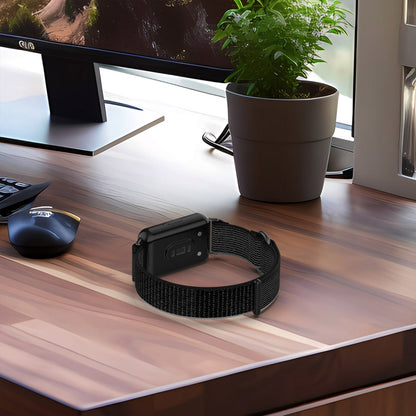 For Samsung Galaxy Fit 3 Loop Nylon Watch Band(Pink Purple) by bashfashion