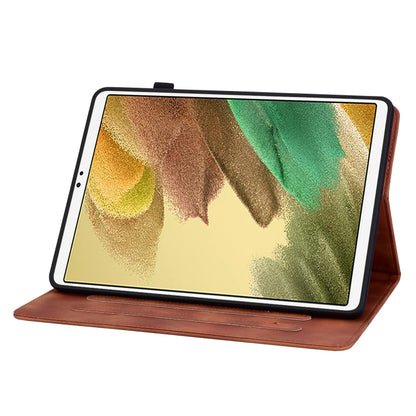 For Samsung Galaxy Tab S5e T720 Lily Embossed Leather Tablet Case(Brown) by bashfashion
