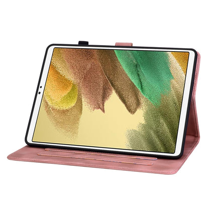 For Samsung Galaxy Tab S5e T720 Lily Embossed Leather Tablet Case(Pink) by bashfashion