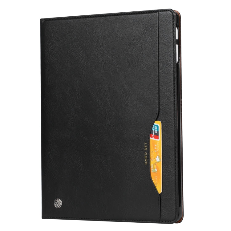 For iPad Pro 13 2025 / 2024 Knead Skin Texture Horizontal Flip Leather Smart Tablet Case(Black) by bashfashion