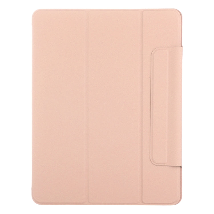 For iPad Pro 13 2025 / 2024 Double-sided Clip Fixed Buckle Magnetic PU Leather Smart Tablet Case(Gold) by bashfashion