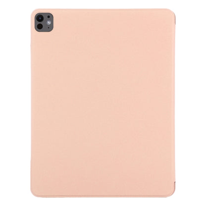 For iPad Pro 13 2025 / 2024 Double-sided Clip Fixed Buckle Magnetic PU Leather Smart Tablet Case(Gold) by bashfashion