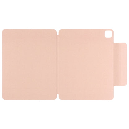 For iPad Pro 13 2025 / 2024 Double-sided Clip Fixed Buckle Magnetic PU Leather Smart Tablet Case(Gold) by bashfashion