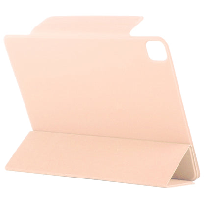 For iPad Pro 13 2025 / 2024 Double-sided Clip Fixed Buckle Magnetic PU Leather Smart Tablet Case(Gold) by bashfashion