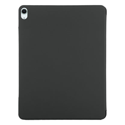 For iPad Air 11 2025 / 2024 Double-sided Clip Fixed Buckle Magnetic PU Leather Smart Tablet Case(Black) by bashfashion