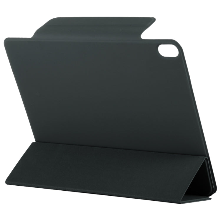 For iPad Air 11 2025 / 2024 Double-sided Clip Fixed Buckle Magnetic PU Leather Smart Tablet Case(Black) by bashfashion