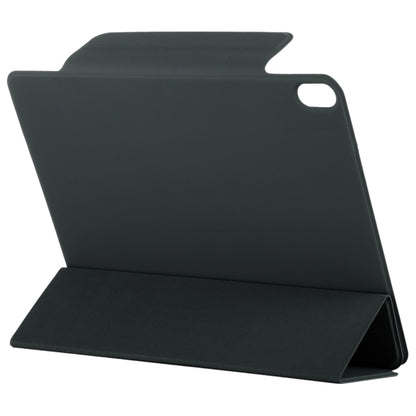 For iPad Air 11 2025 / 2024 Double-sided Clip Fixed Buckle Magnetic PU Leather Smart Tablet Case(Black) by bashfashion