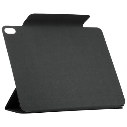 For iPad Air 11 2025 / 2024 Double-sided Clip Fixed Buckle Magnetic PU Leather Smart Tablet Case(Black) by bashfashion