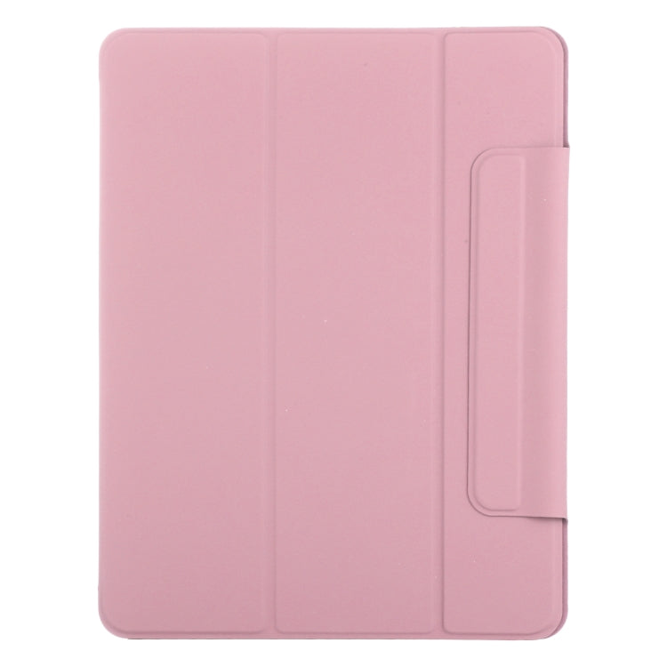 For iPad Pro 11 2025 / 2024 Double-sided Clip Fixed Buckle Magnetic PU Leather Smart Tablet Case(Light Pink) by bashfashion