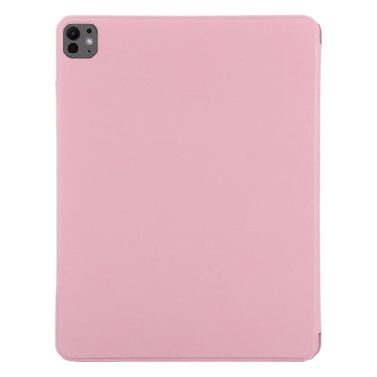 For iPad Pro 11 2025 / 2024 Double-sided Clip Fixed Buckle Magnetic PU Leather Smart Tablet Case(Light Pink) by bashfashion