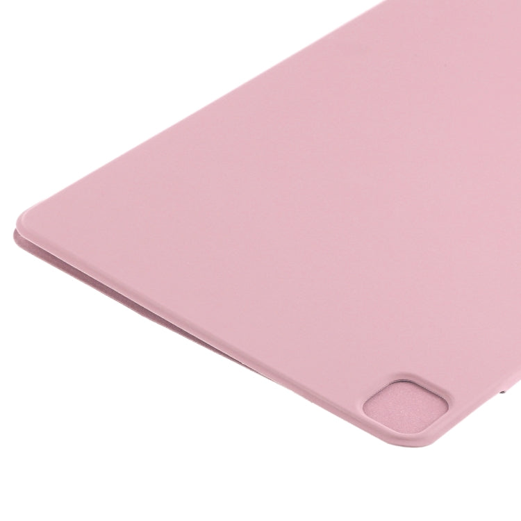 For iPad Pro 11 2025 / 2024 Double-sided Clip Fixed Buckle Magnetic PU Leather Smart Tablet Case(Light Pink) by bashfashion
