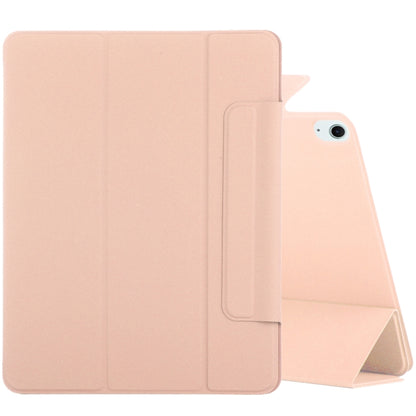 For iPad Air 13 2025 / 2024 Double-sided Clip Fixed Buckle Magnetic PU Leather Smart Tablet Case(Gold) by bashfashion