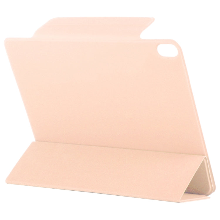 For iPad Air 13 2025 / 2024 Double-sided Clip Fixed Buckle Magnetic PU Leather Smart Tablet Case(Gold) by bashfashion