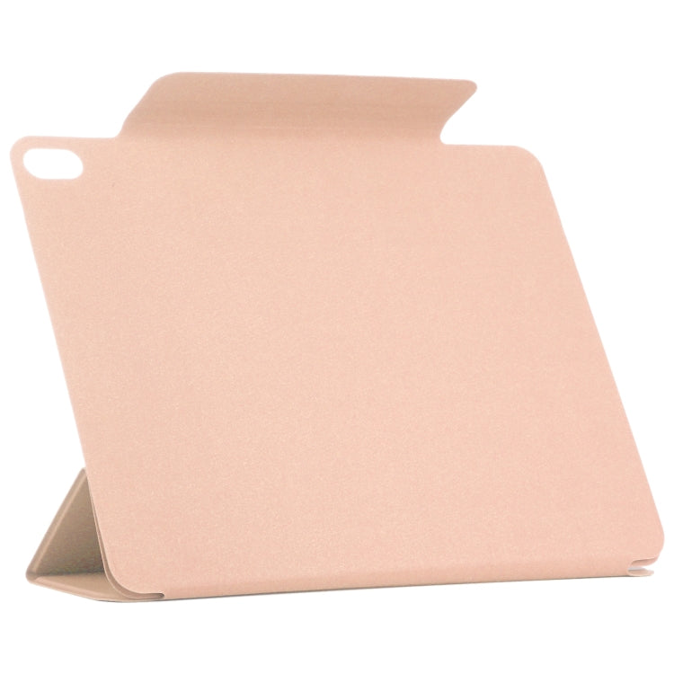 For iPad Air 13 2025 / 2024 Double-sided Clip Fixed Buckle Magnetic PU Leather Smart Tablet Case(Gold) by bashfashion