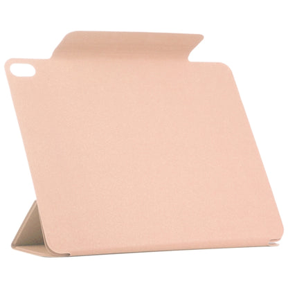 For iPad Air 13 2025 / 2024 Double-sided Clip Fixed Buckle Magnetic PU Leather Smart Tablet Case(Gold) by bashfashion