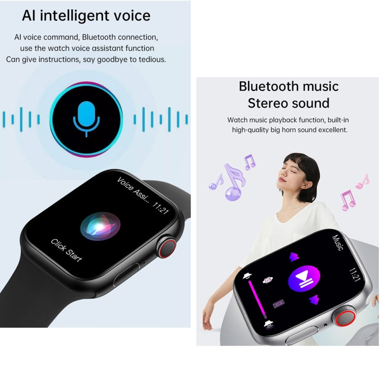 WS11 MAX 2.2 inch Fitness Sport Smart Watch, Support Bluetooth Call / Sleep / Blood Oxygen / Heart Rate / Blood Pressure Health Monitor(Black) by bashfashion