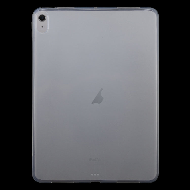 For iPad Air 11 2025 / 2024 / 5 / 4 0.75mm Shockproof Outside Glossy Inside Frosted TPU Tablet Case(Transparent) by bashfashion