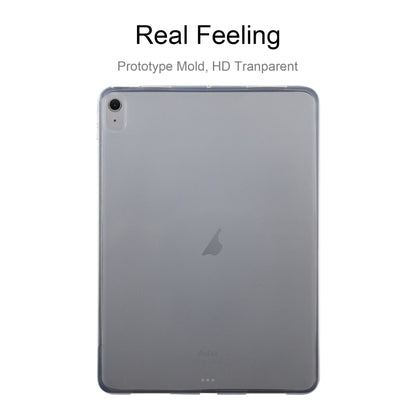 For iPad Air 11 2025 / 2024 / 5 / 4 0.75mm Shockproof Outside Glossy Inside Frosted TPU Tablet Case(Transparent) by bashfashion