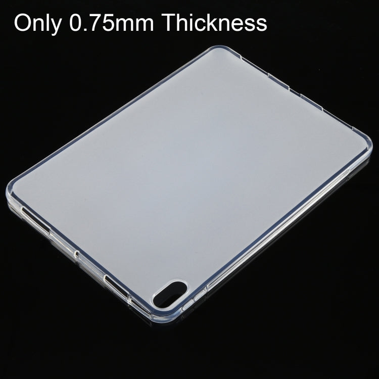 For iPad Air 11 2025 / 2024 / 5 / 4 0.75mm Shockproof Outside Glossy Inside Frosted TPU Tablet Case(Transparent) by bashfashion