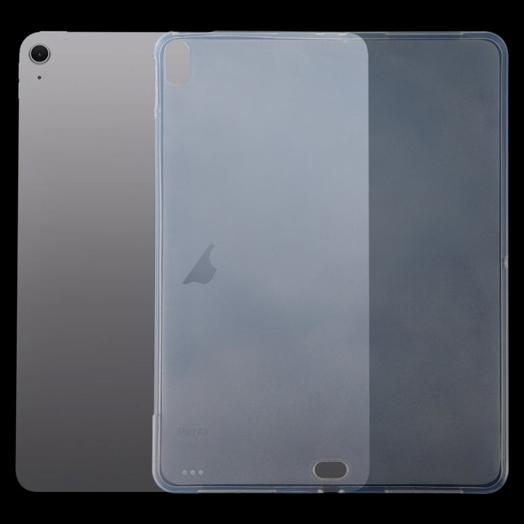 For iPad Air 13 2025 / 2024 0.75mm Shockproof Outside Glossy Inside Frosted TPU Tablet Case(Transparent) by bashfashion