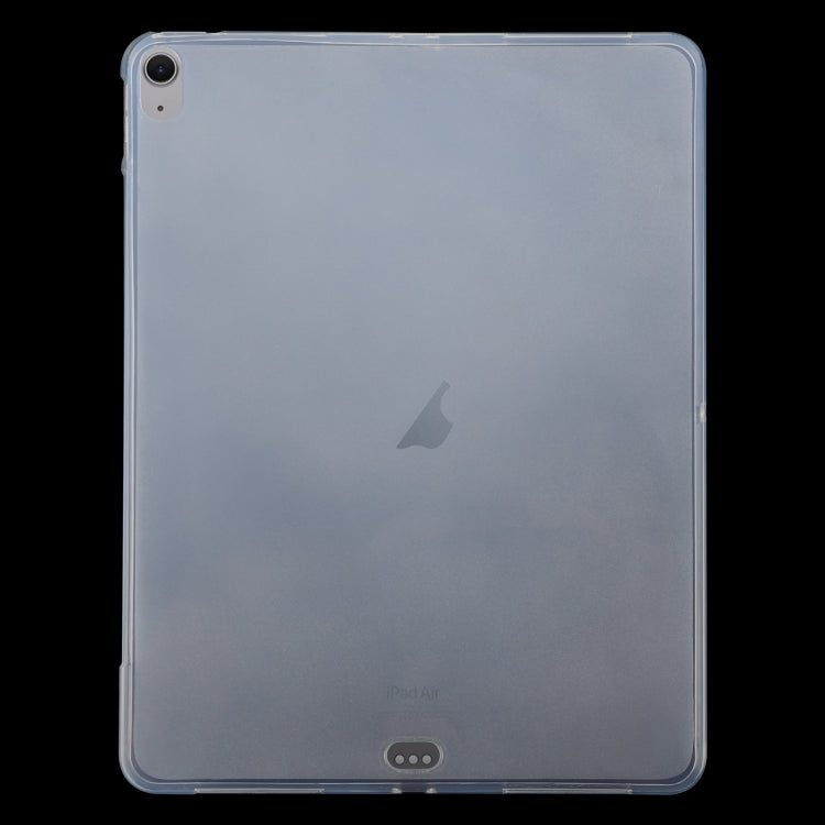 For iPad Air 13 2025 / 2024 0.75mm Shockproof Outside Glossy Inside Frosted TPU Tablet Case(Transparent) by bashfashion