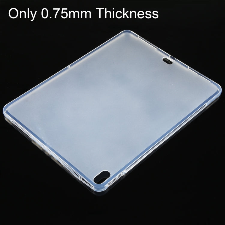 For iPad Air 13 2025 / 2024 0.75mm Shockproof Outside Glossy Inside Frosted TPU Tablet Case(Transparent) by bashfashion