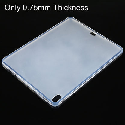 For iPad Air 13 2025 / 2024 0.75mm Shockproof Outside Glossy Inside Frosted TPU Tablet Case(Transparent) by bashfashion