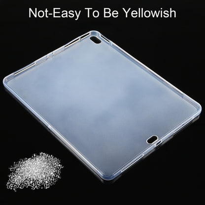 For iPad Air 13 2025 / 2024 0.75mm Shockproof Outside Glossy Inside Frosted TPU Tablet Case(Transparent) by bashfashion