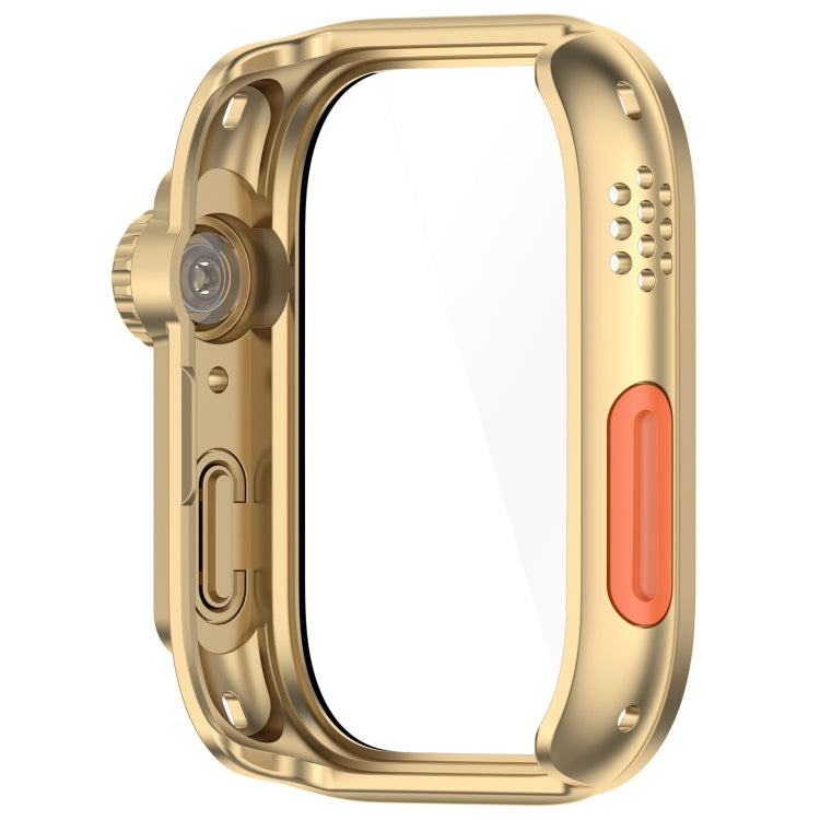 For Huawei Watch Fit3 PC + Tempered Glass Film Full Coverage Watch Protective Case(Champagne Gold) by bashfashion