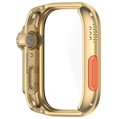 For Huawei Watch Fit3 PC + Tempered Glass Film Full Coverage Watch Protective Case(Champagne Gold) by bashfashion