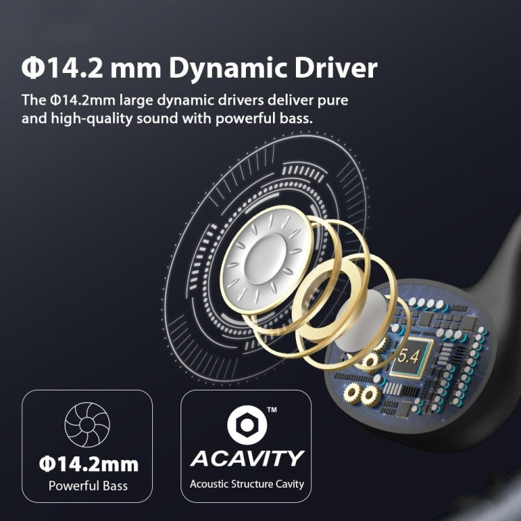 Hileo Hi96 TWS Touch Control IPX5 Waterproof Wireless Earphone(Black) by Hileo