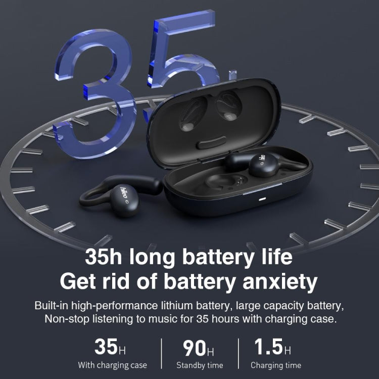 Hileo Hi96 TWS Touch Control IPX5 Waterproof Wireless Earphone(Black) by Hileo