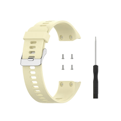 For Garmin Forerunner 35/30/35J/ForeAthlete 35J xDfind Silicone Watch Band(Beige) by xDfind