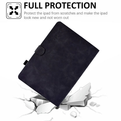 For iPad Pro 11 2024 Embossed Smile Smart Leather Tablet Case(Black) by bashfashion