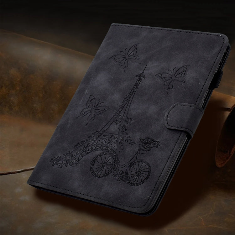 For iPad Pro 11 2025 / 2024 Tower Embossed Leather Smart Tablet Case(Black) by bashfashion