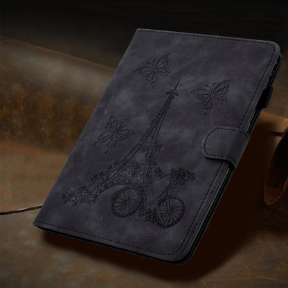 For iPad Pro 11 2025 / 2024 Tower Embossed Leather Smart Tablet Case(Black) by bashfashion