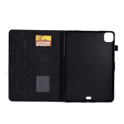 For iPad Pro 11 2025 / 2024 Tower Embossed Leather Smart Tablet Case(Black) by bashfashion