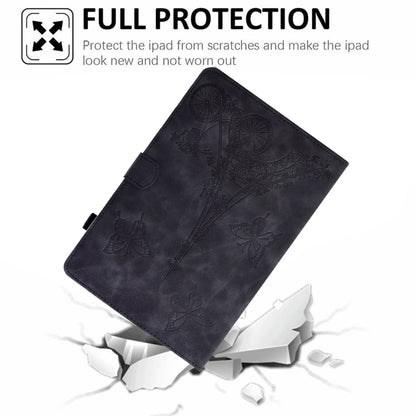 For iPad Pro 11 2025 / 2024 Tower Embossed Leather Smart Tablet Case(Black) by bashfashion