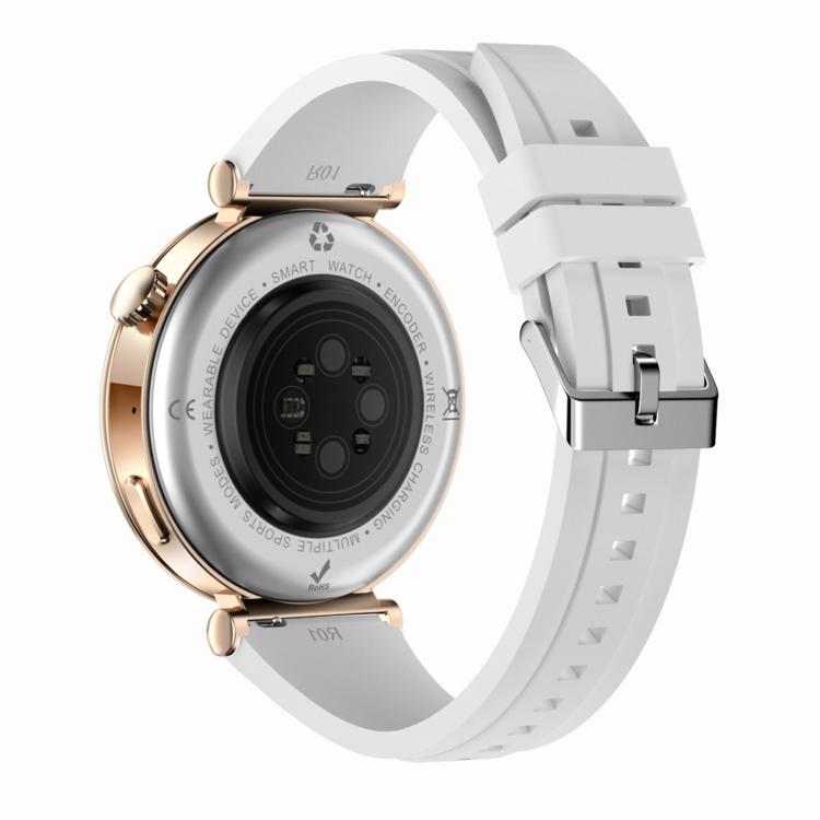 WS520 1.28 inch IP67 Sport Smart Watch, Support Bluetooth Call / Sleep / Blood Oxygen / Heart Rate / Blood Pressure Health Monitor(Gold+White) by bashfashion