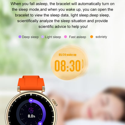 WS520 1.28 inch IP67 Sport Smart Watch, Support Bluetooth Call / Sleep / Blood Oxygen / Heart Rate / Blood Pressure Health Monitor(Gold+White) by bashfashion