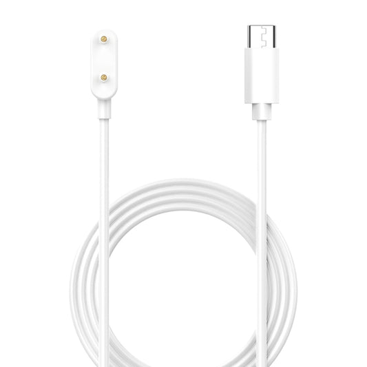 For Huawei Watch Fit3 / Honor Choice Haylou Watch USB-C / Type-C Port Watch Charging Cable(White) by bashfashion