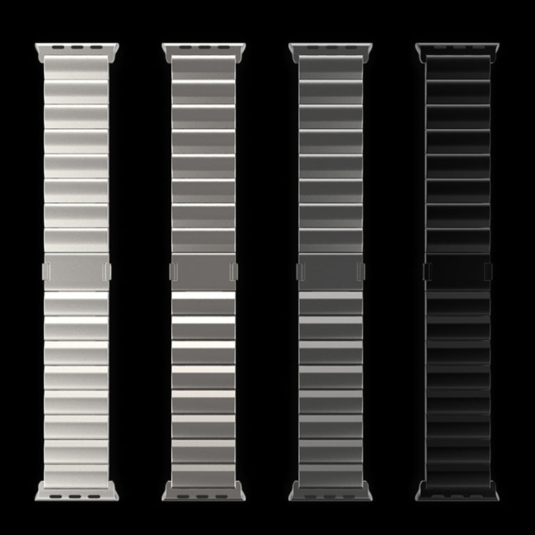 For Apple Watch Ultra 2 49mm One-Bead Magnetic Buckle Titanium Metal Watch Band(Silver) by bashfashion