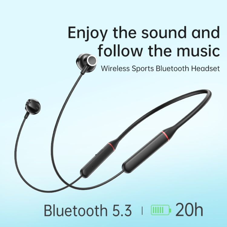 ROCK Y6 Neck-band Wireless Sports Bluetooth Earphone(Black) by ROCK